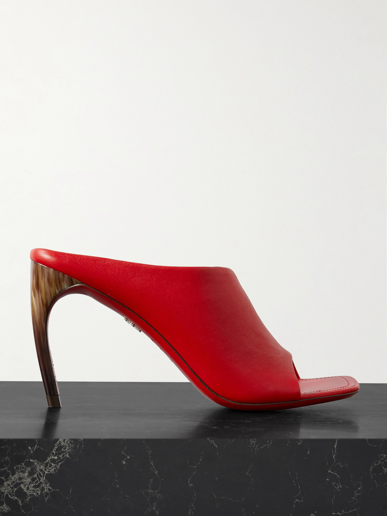 Ferragamo - Nymphe Leather Mules - Red