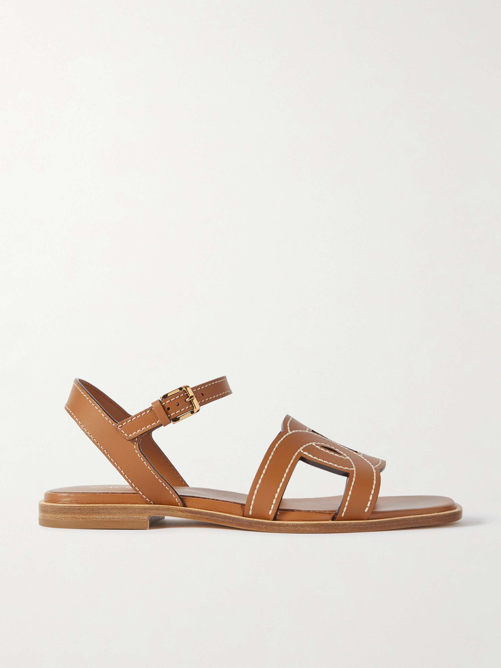 TOD'S Kate cutout leather sandals | NET-A-PORTER