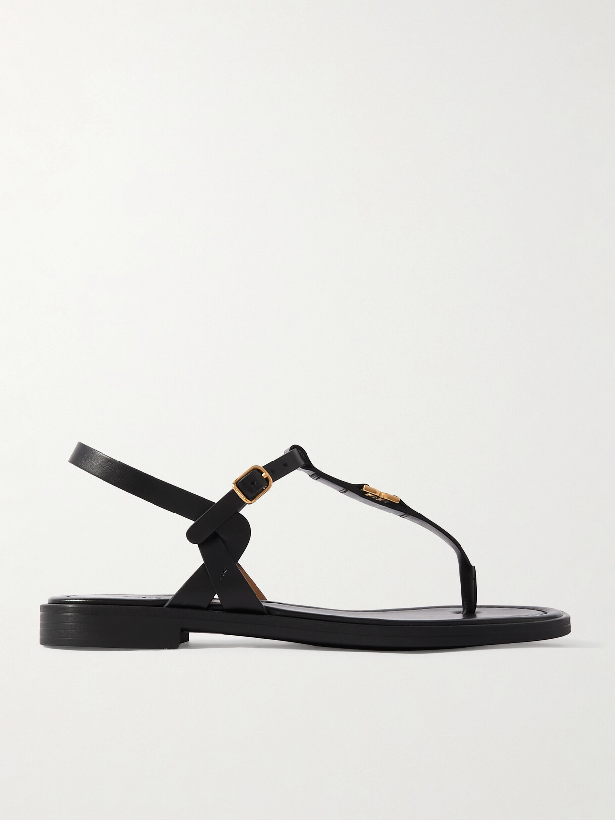 Shop Chloé Marcie Embellished Leather Sandals In Black