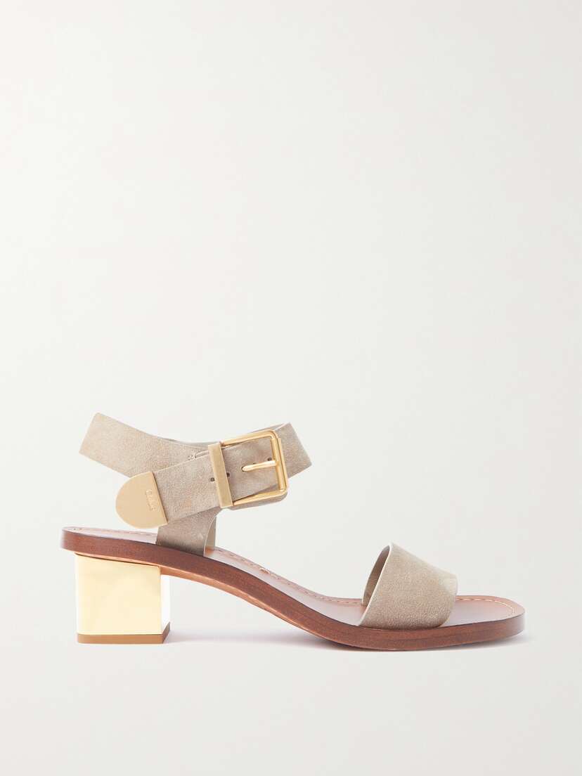 Chloé Rebecca Buckled Suede Sandals