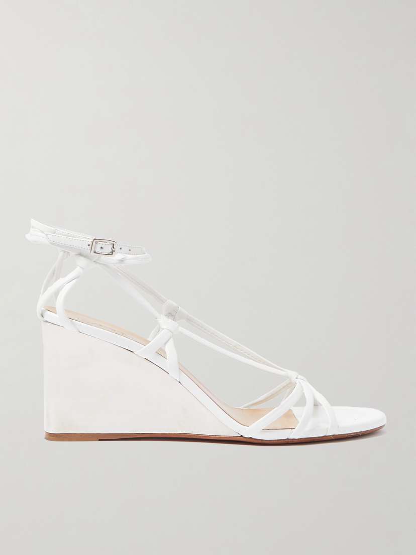 Chloé Rebecca Leather Wedge Sandals