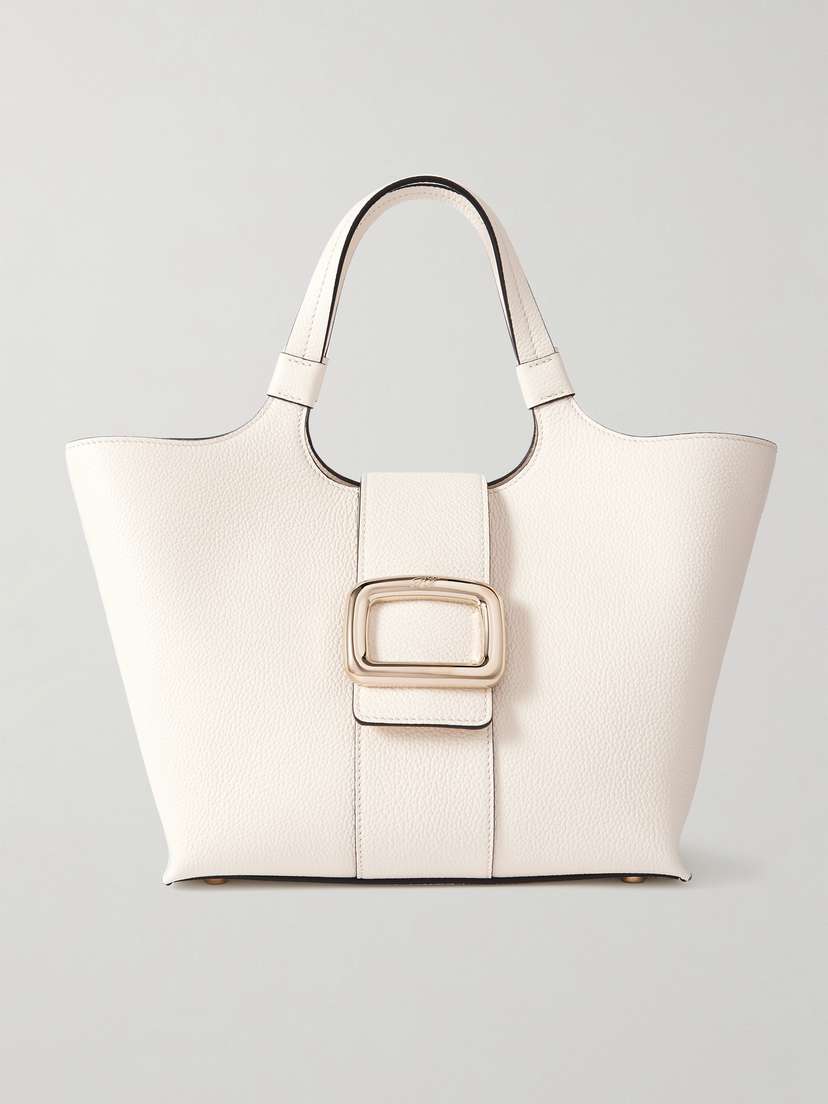 Roger Vivier Grand Vivier Choc Mini Embellished Leather Shoulder Bag