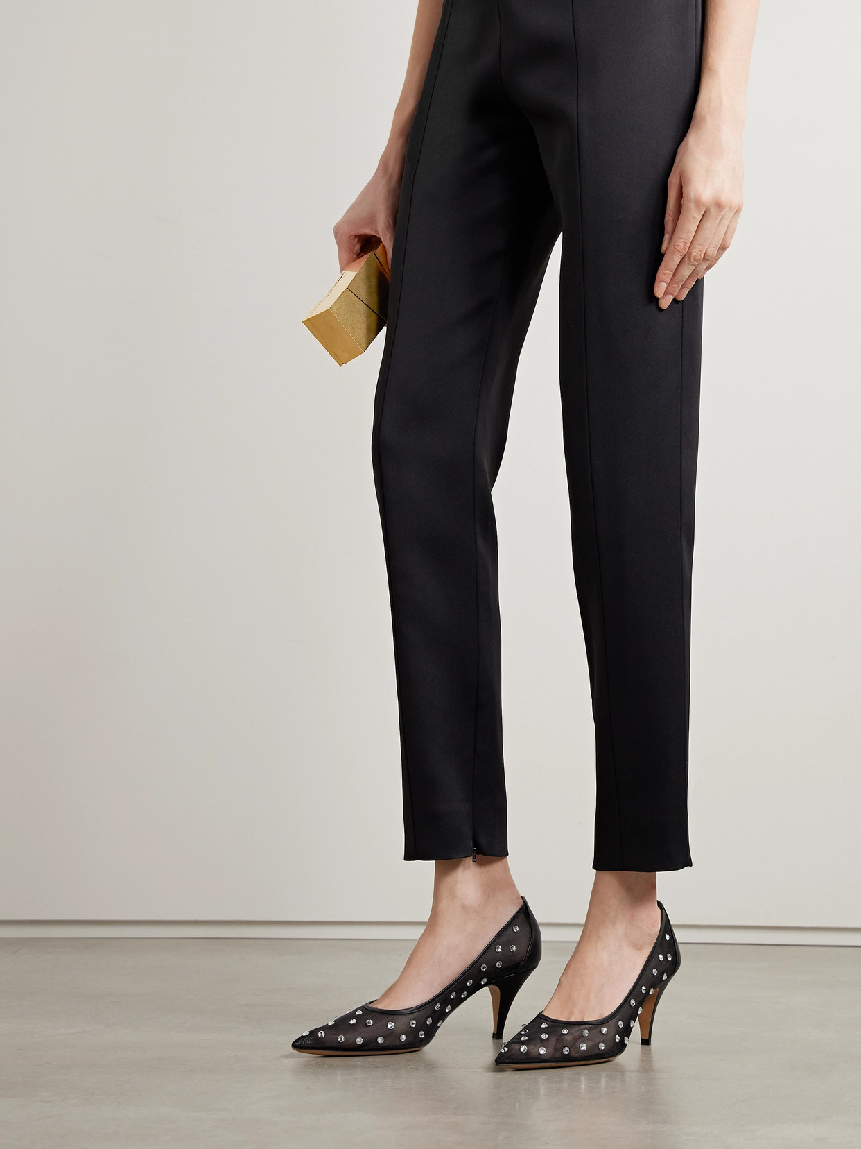 Khaite Pointed Toe High Heels In Black