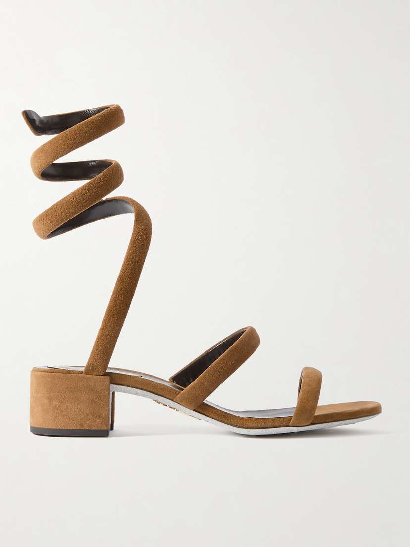 René Caovilla Cleo Suede Sandals