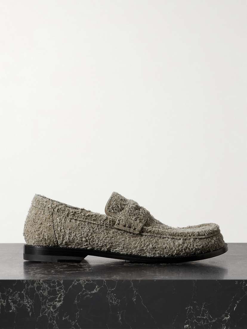 Loewe Campo Brushed Suede Loafers - IT35