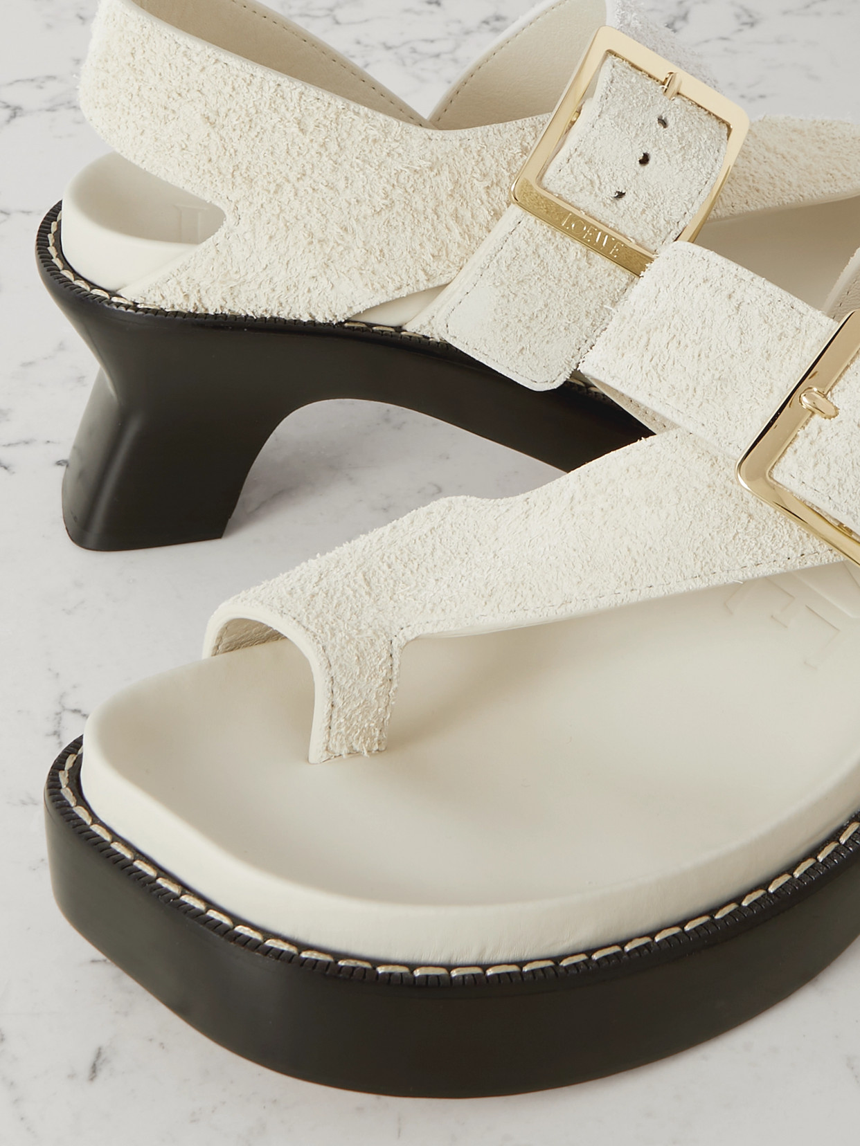 Ease Brushed-Suede Sandals
