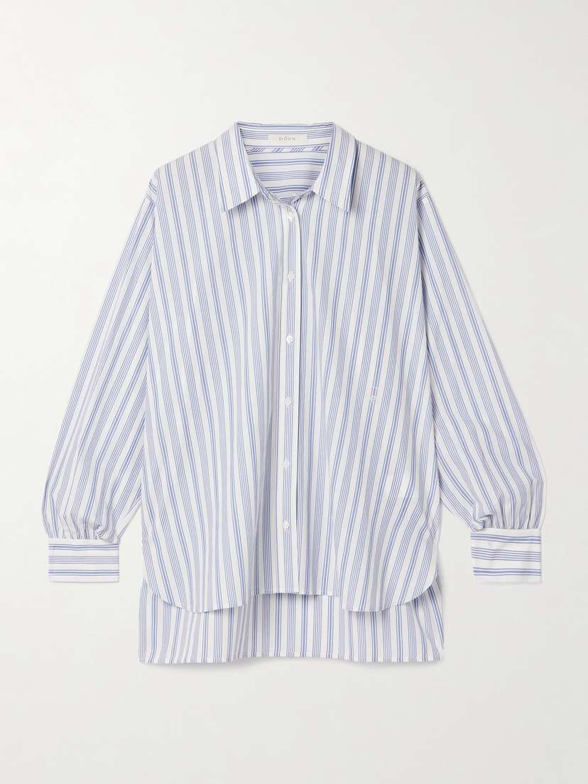 DÔEN Hava Striped Cotton-voile Shirt