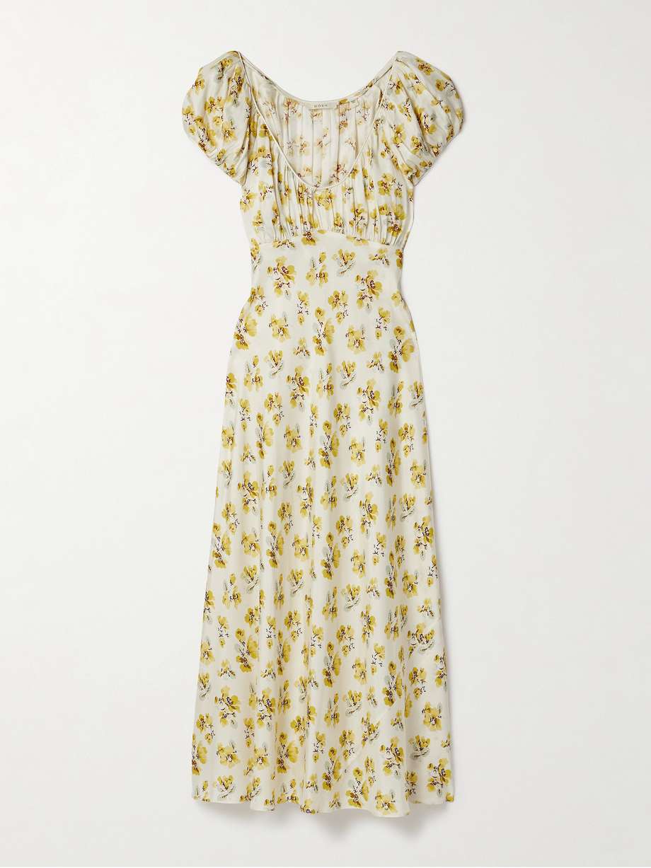 florencia floral-print silk-blend midi dress