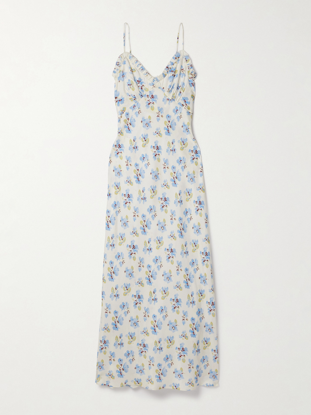 Doen Sandia Floral Silk-blend Midi Dress