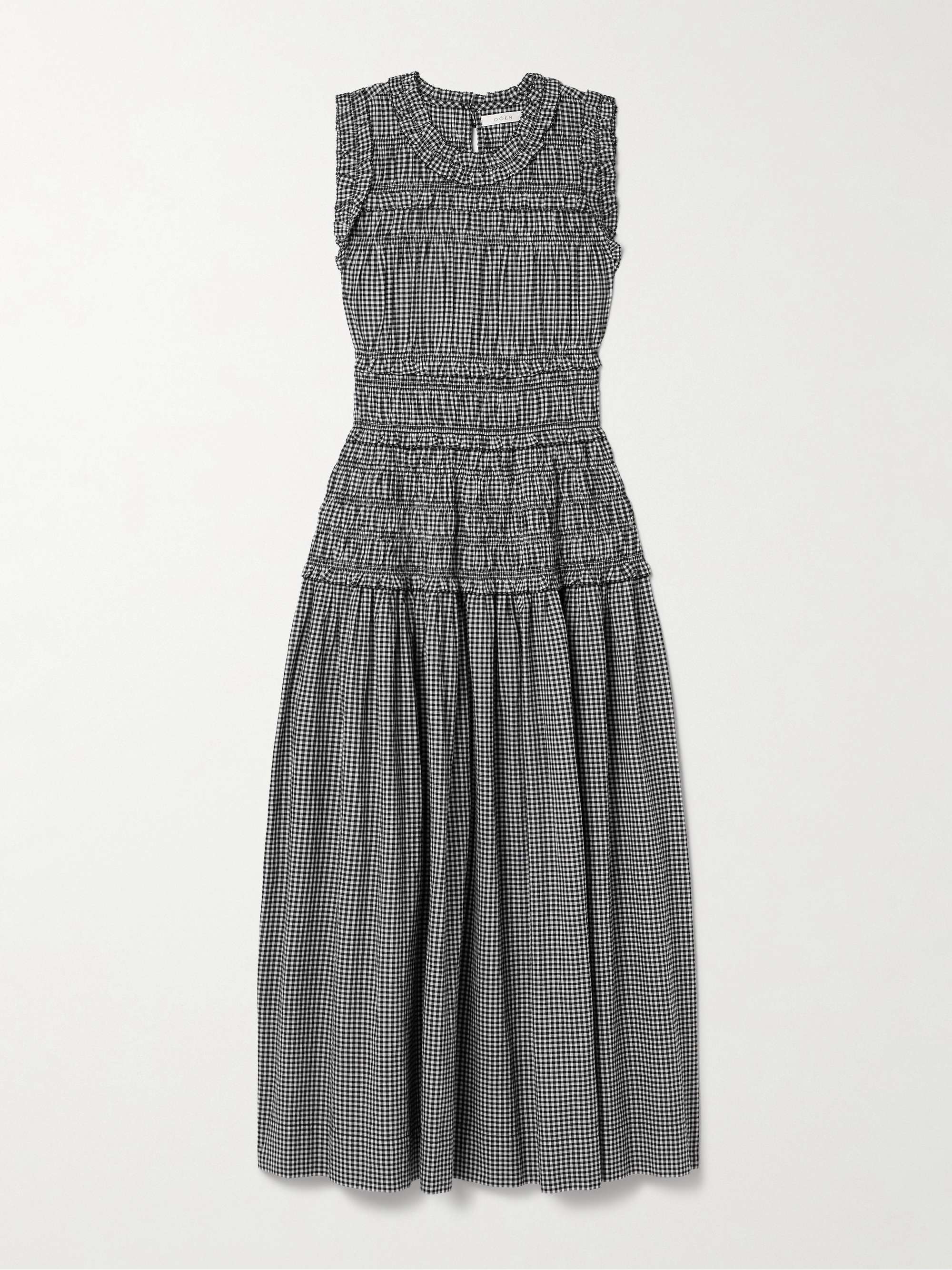 knee length dresses for ladies Den Emmaretta Gingham Dress  APRIL FIRST