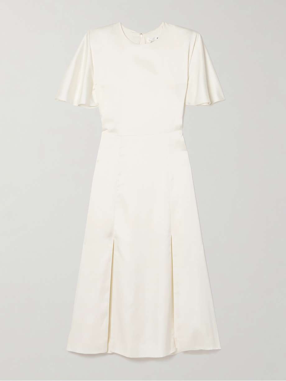 satin midi dress