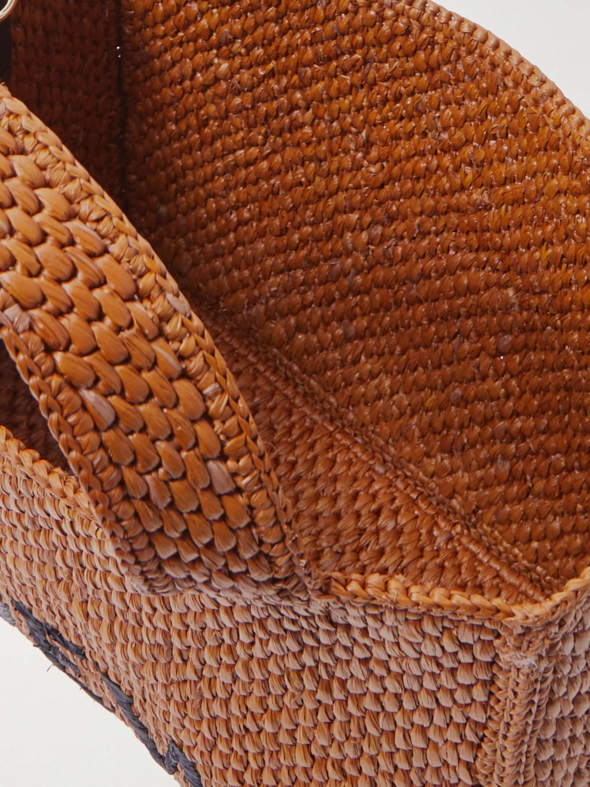 LOEWE + Paula's Ibiza embroidered raffia tote