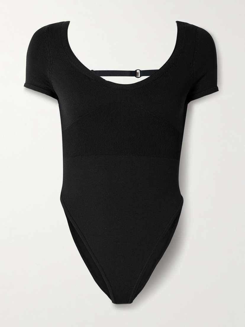 Nike Open-back Stretch-knit Bodysuit