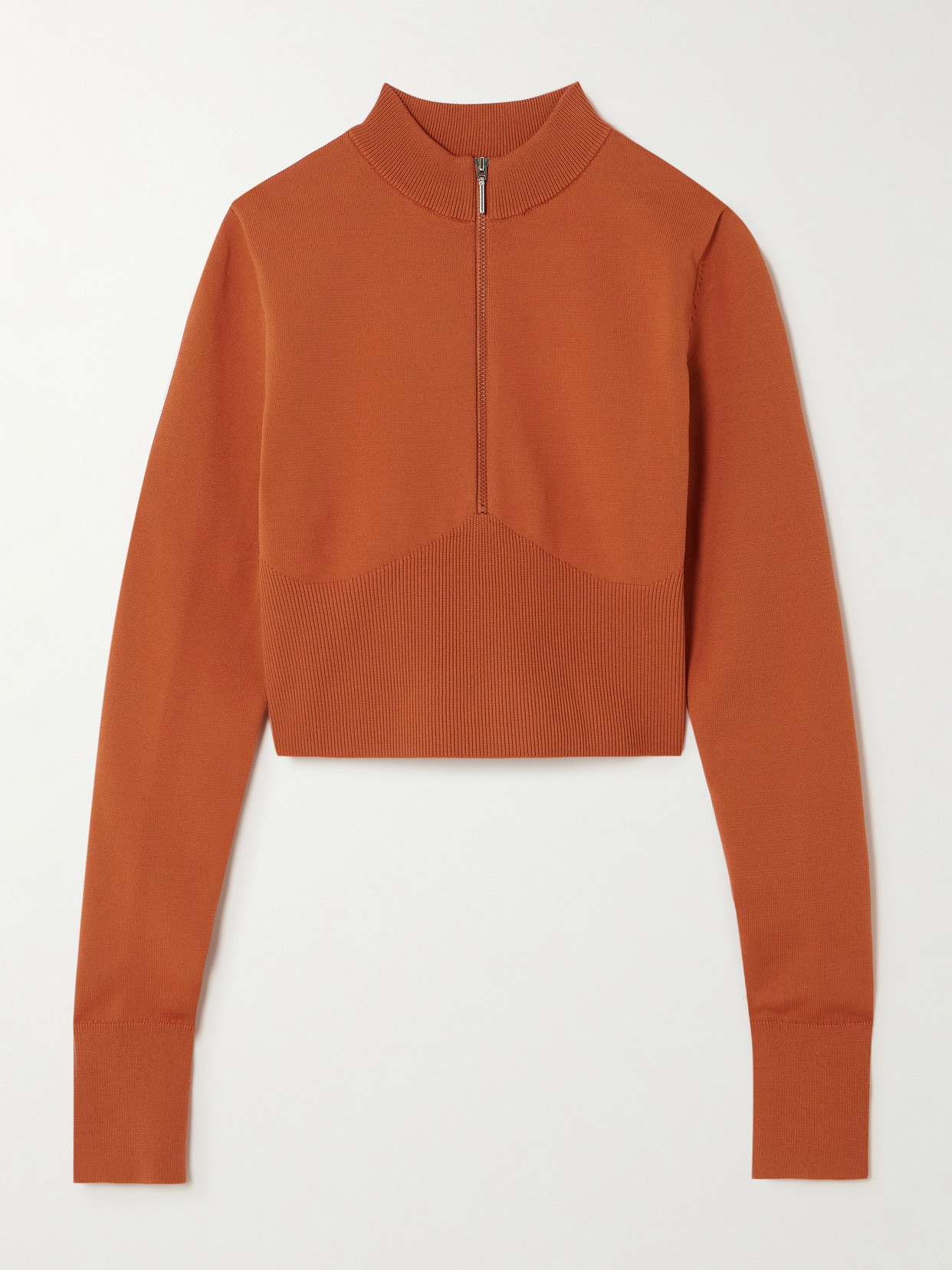 Nike Open Back Crop Sweater In Orange