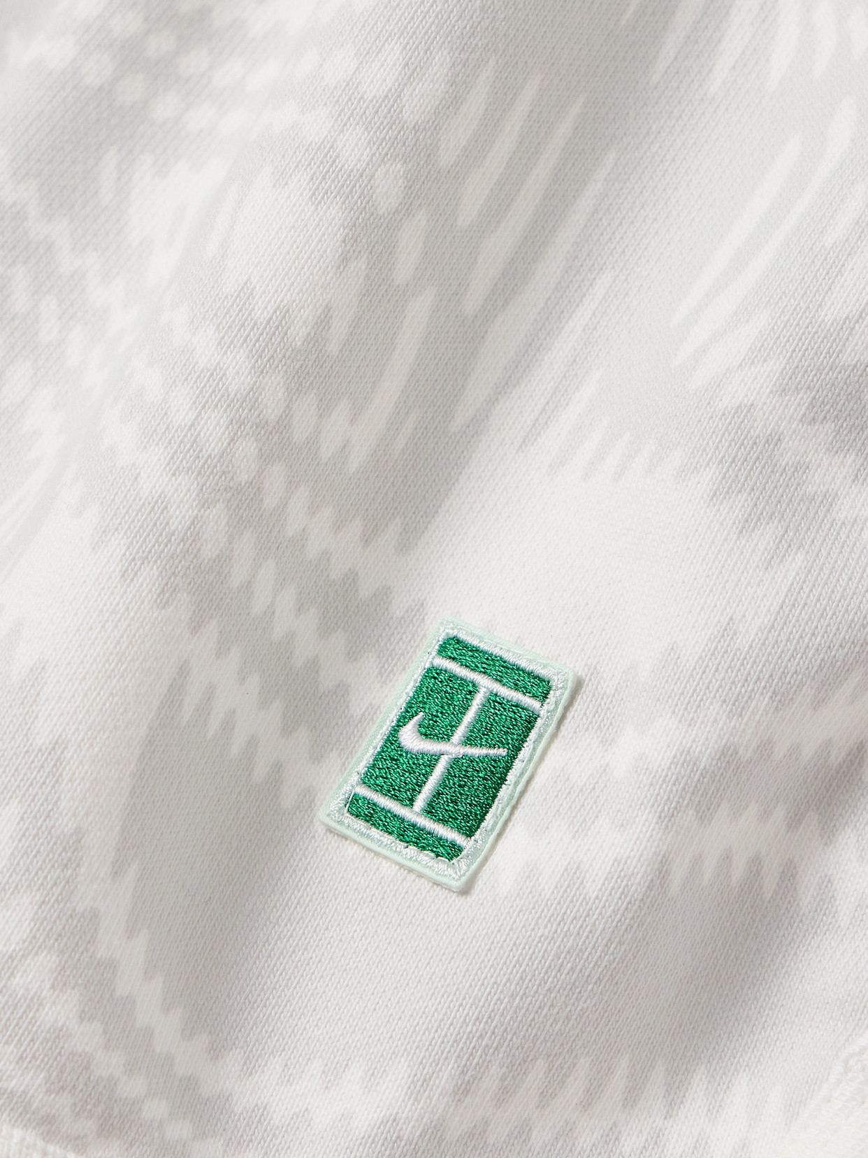 Nike Court Heritage Printed Dri-fit Shorts In White