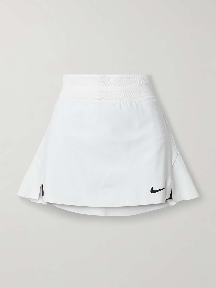 Nike Wimbledon Mesh-trimmed Dri-fit Tennis Skirt