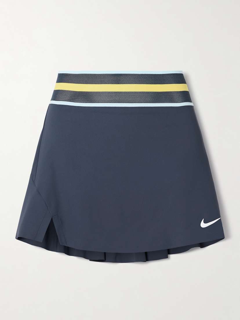 Nike court Slam Mesh-trimmed Dri-fit Tennis Skirt