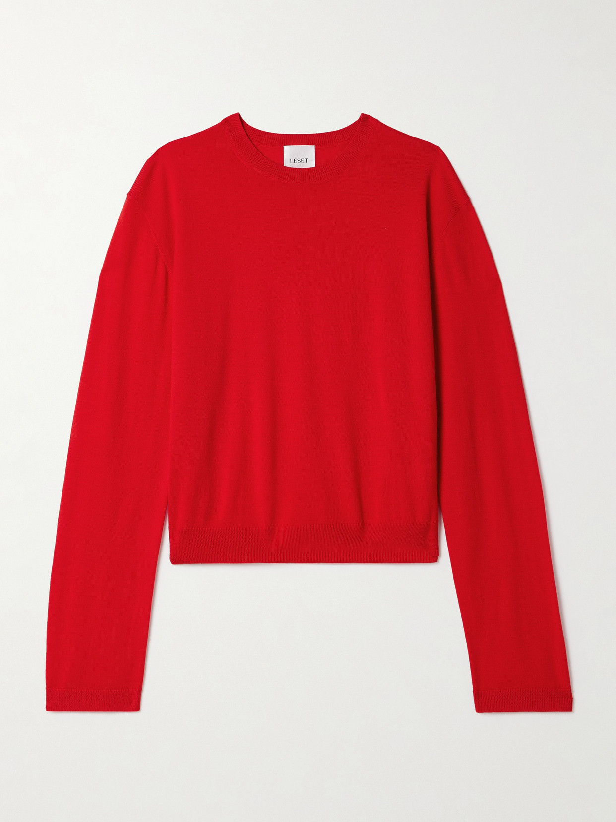 Shop Leset James Wool Sweater In Red