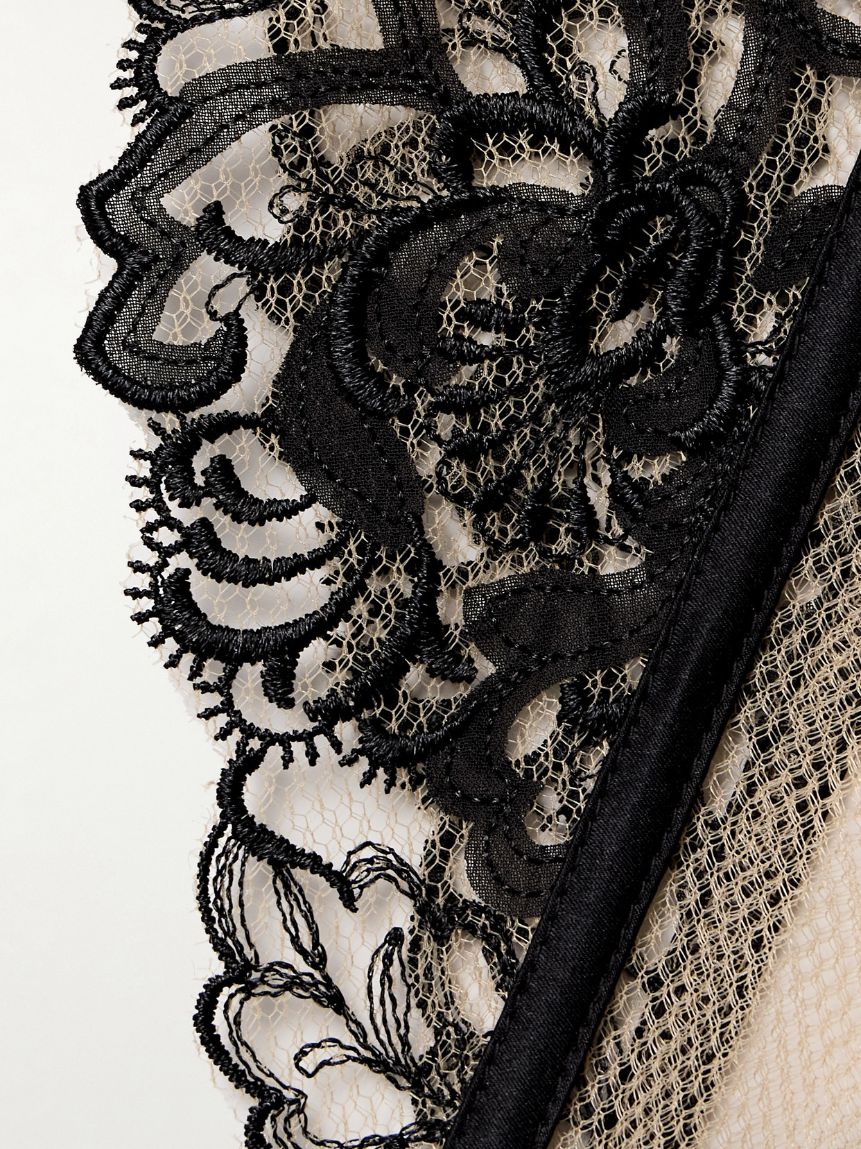 Kiki De Montparnasse Cezanne Embroidered Mesh Garter Belt In Multi