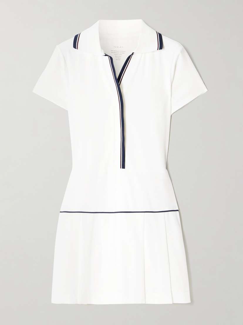 Varley Darien Court 33” Pleated Stretch-jersey Tennis Dress - x large