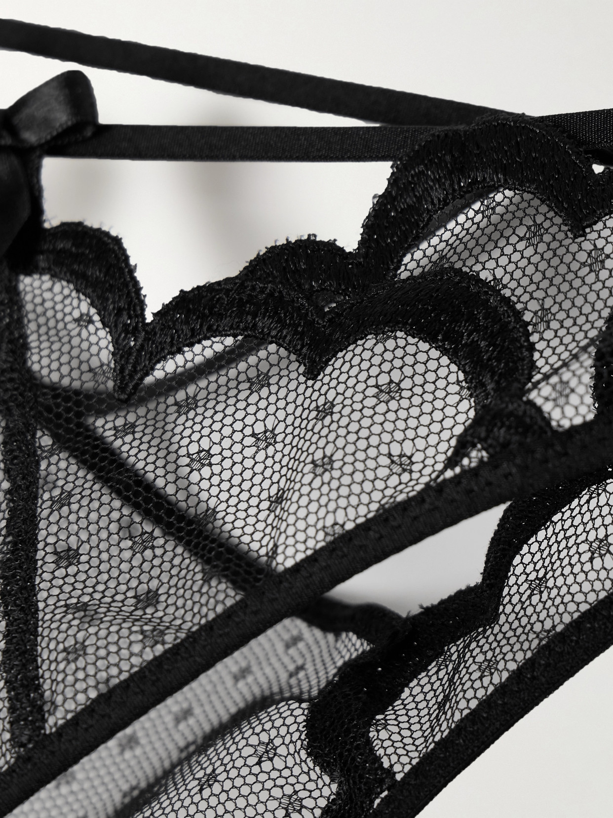 AGENT PROVOCATEUR KATANAH CUTOUT SWISS-DOT TULLE BRIEFS