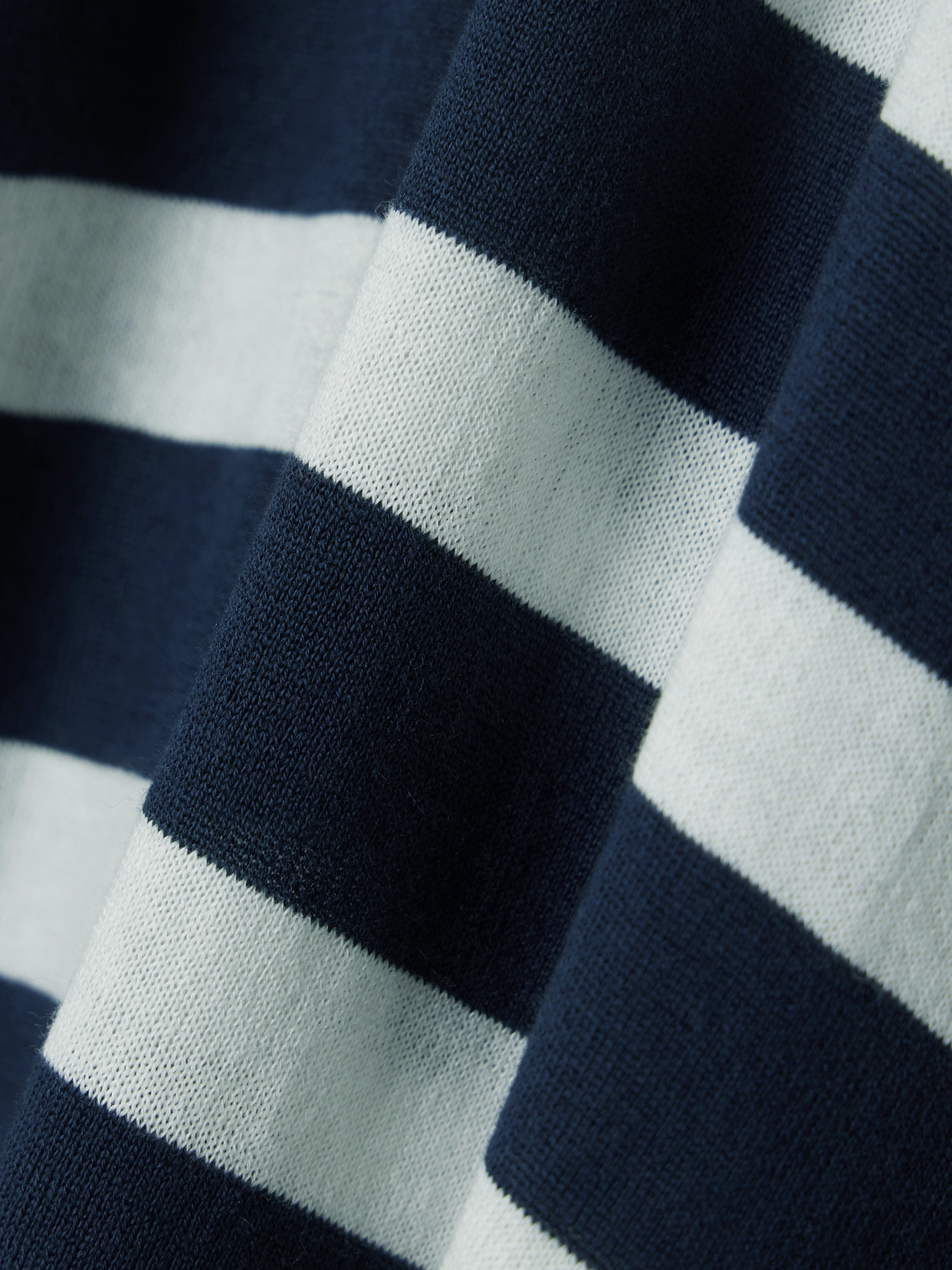 We Norwegians Hjellestad Striped Merino Wool And Cotton-blend Sweater In Blue