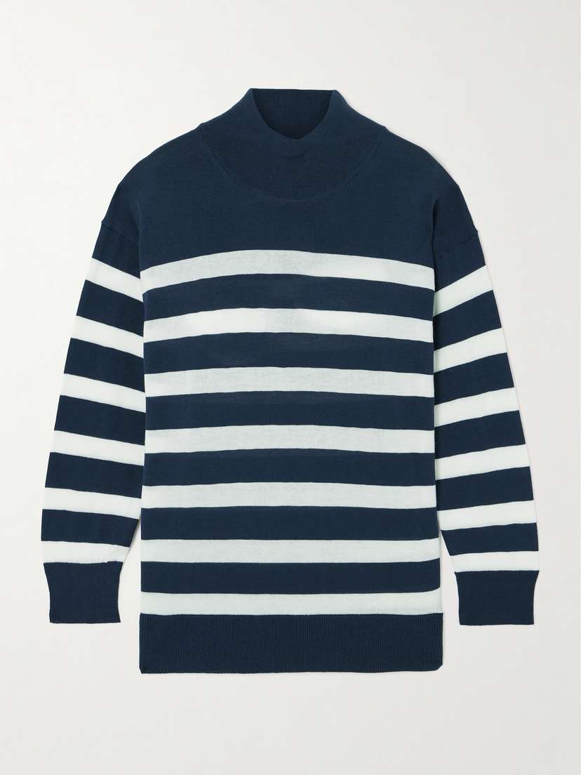 We Norwegians Hjellestad Striped Merino Wool And Cotton-blend Sweater