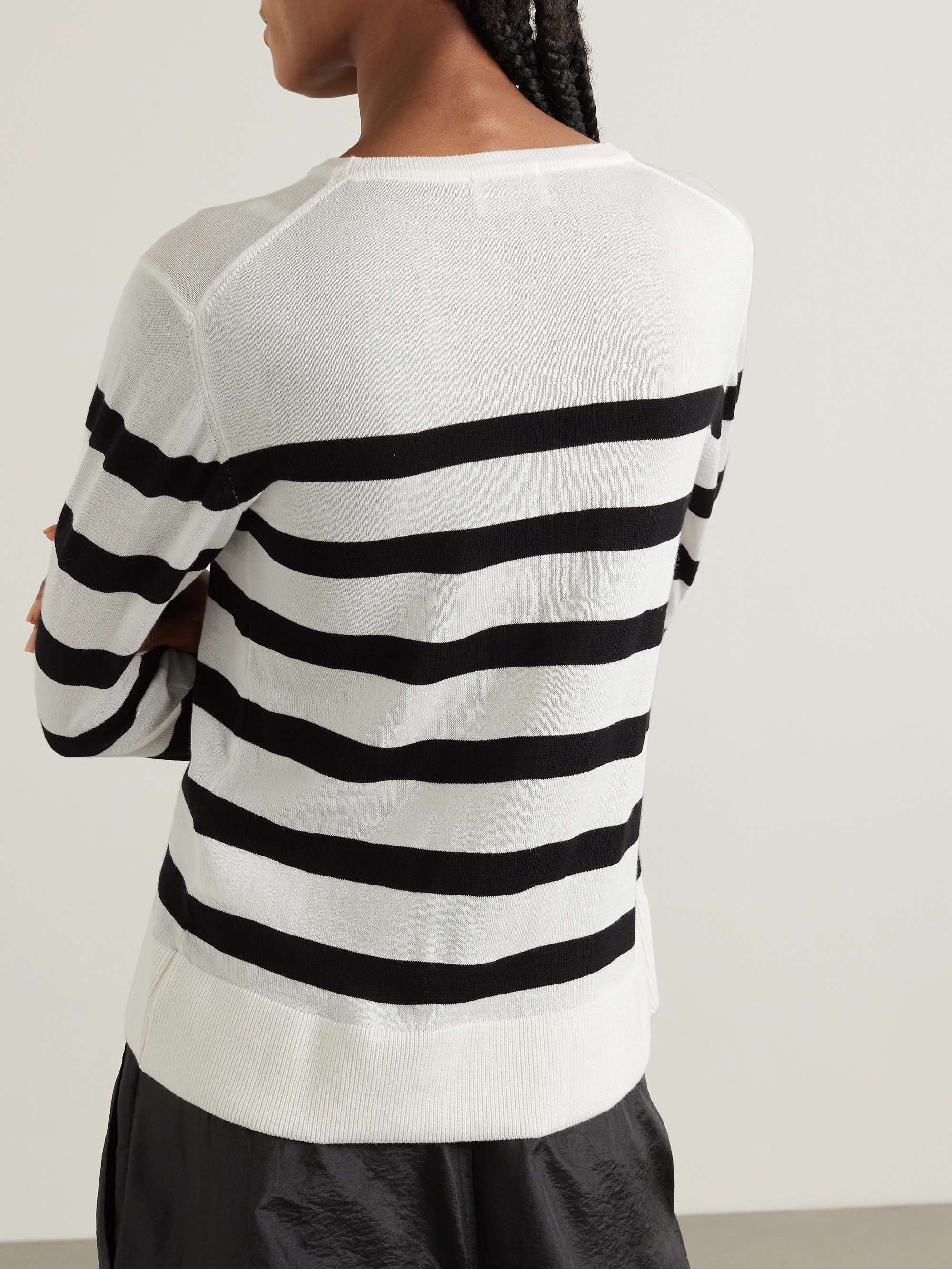 WE NORWEGIANS Hjellestad striped merino wool and cotton-blend sweater