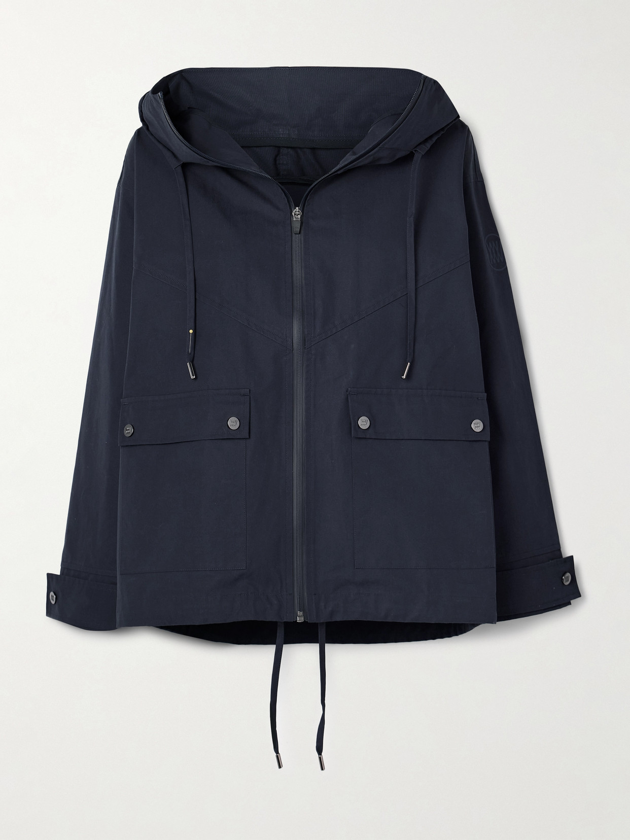 We Norwegians Lyngen Hooded Ventile® Cotton Jacket In Blue