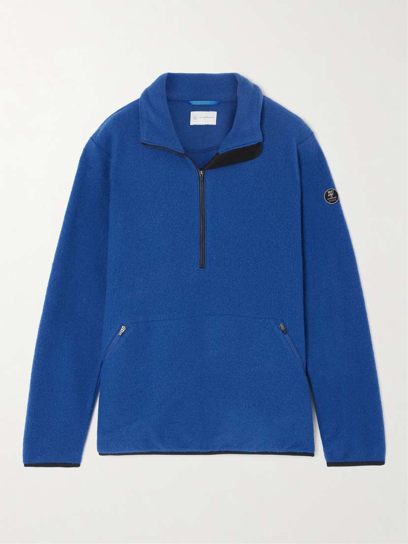 We Norwegians Svalbard Brushed Merino Wool-blend Fleece Sweater - x large