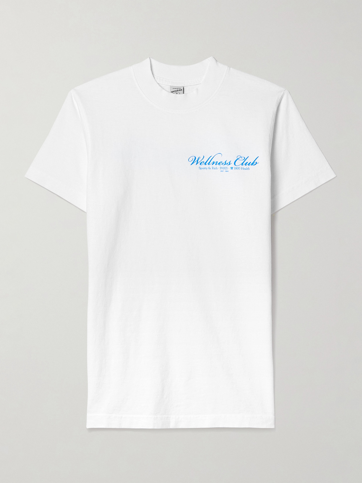 Sporty & Rich - 1800 Health Printed Cotton-jersey T-shirt - White