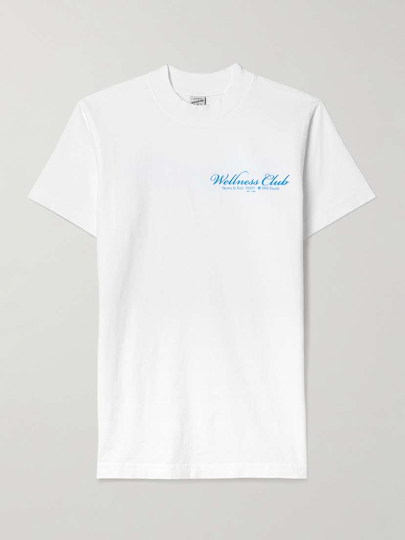 Sporty & Rich 1800 Health Printed Cotton-jersey T-shirt