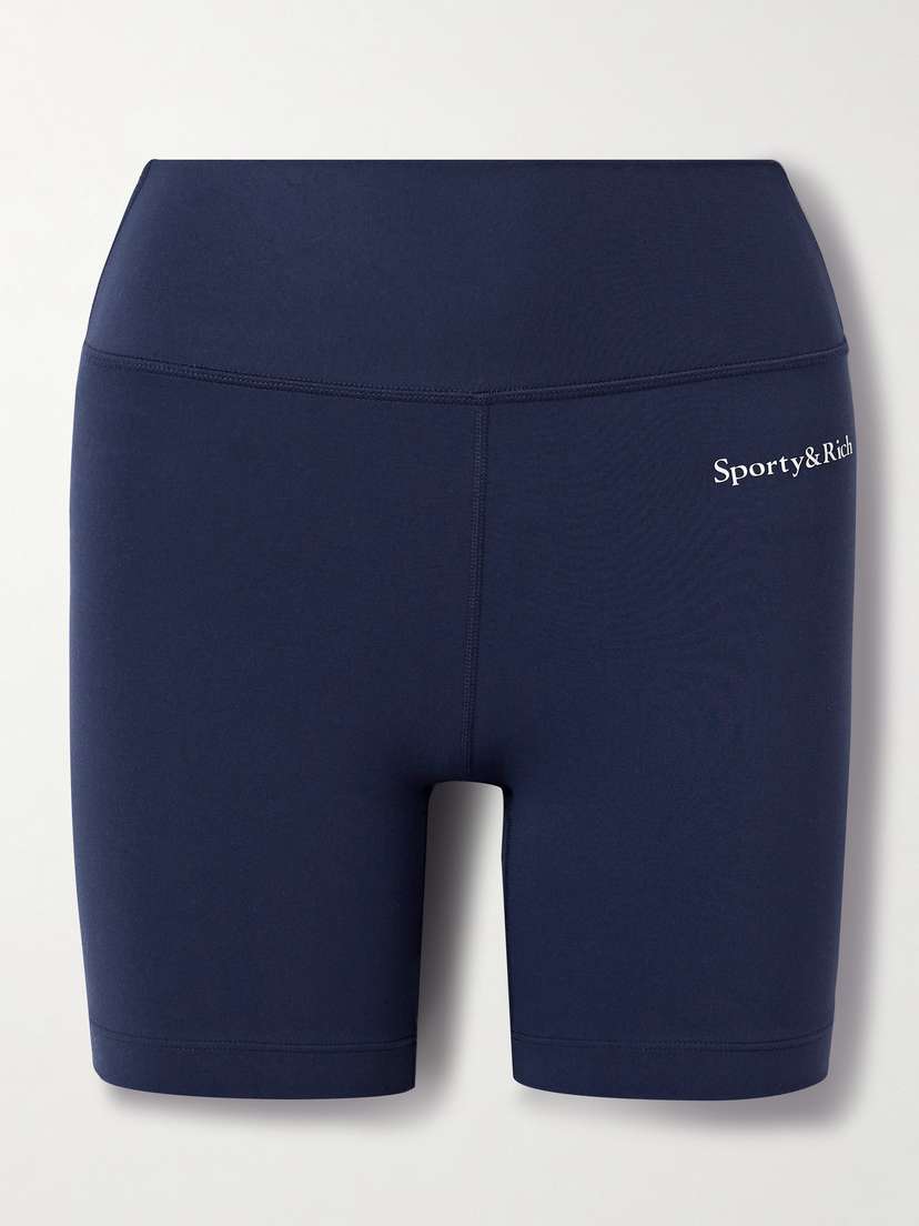 Sporty & Rich Printed Stretch Shorts - x small