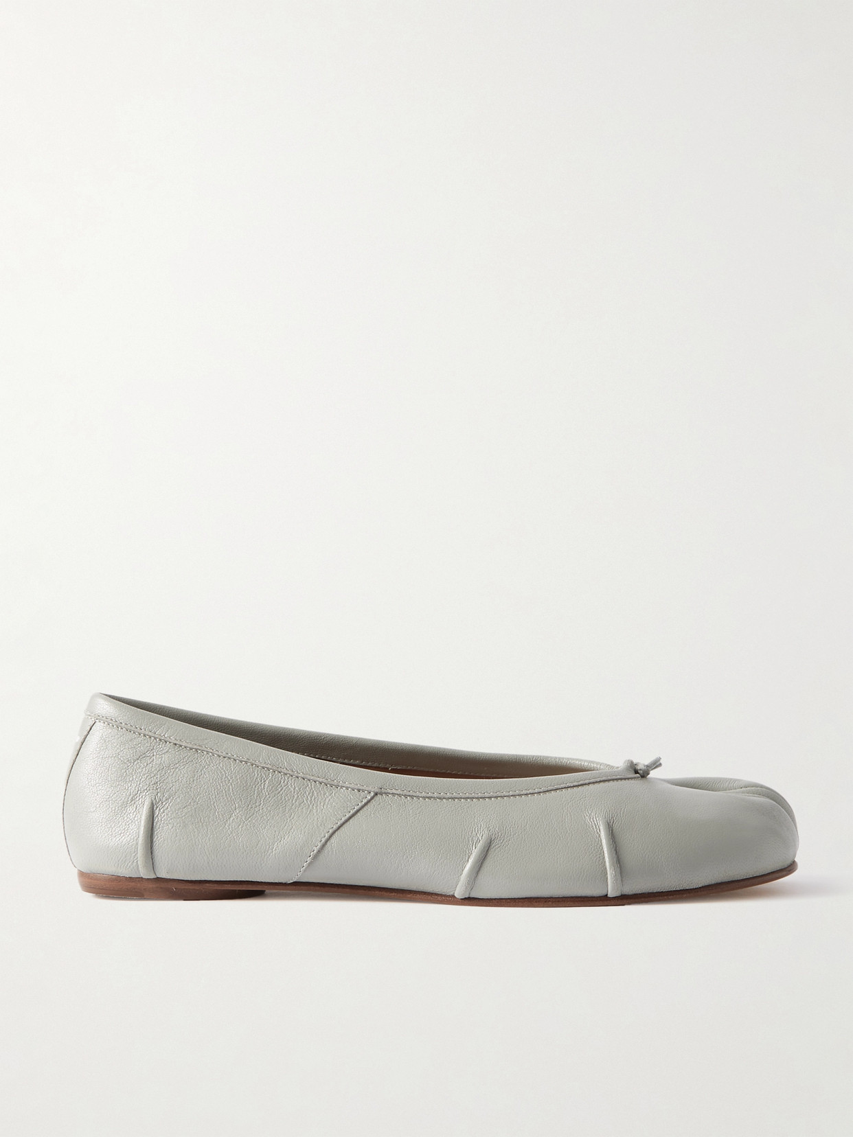 Maison Margiela - Tabi Split-toe Leather Ballet Flats - Off-white