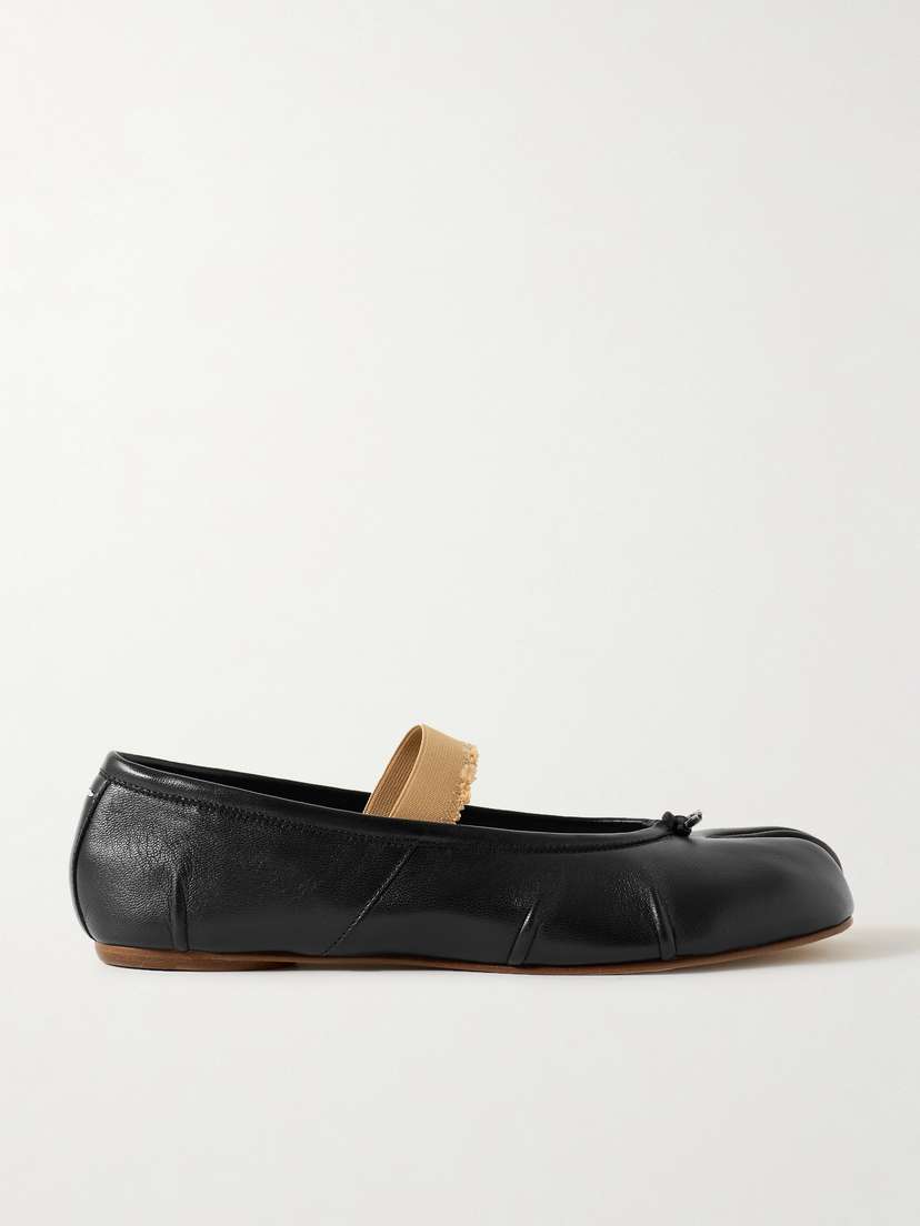 Maison Margiela Tabi Split-toe Leather Ballet Flats