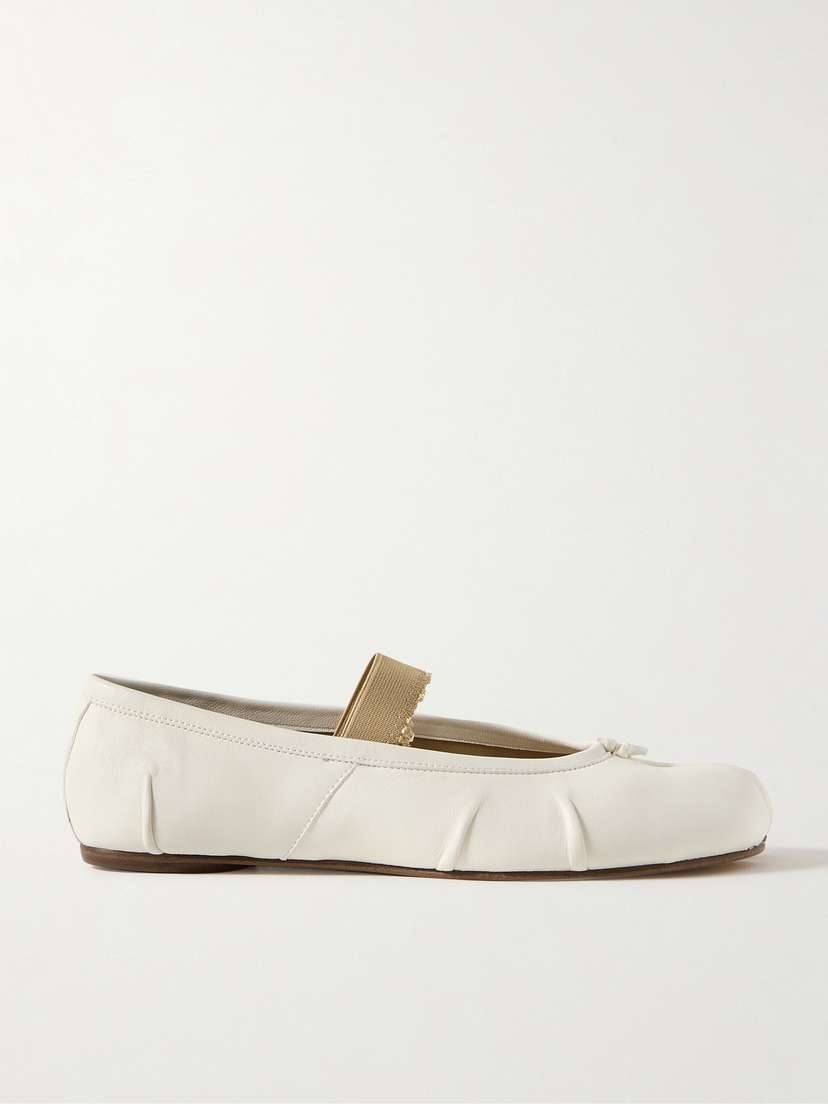 Maison Margiela Tabi Split-toe Leather Ballet Flats
