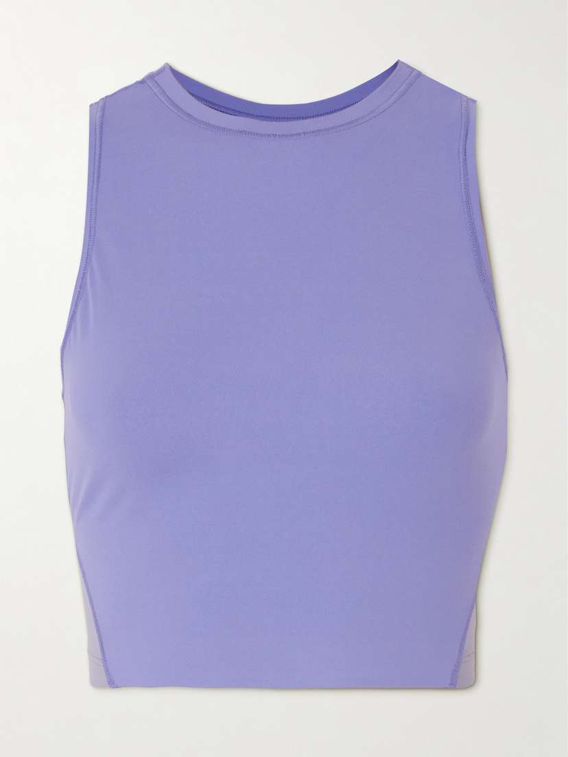 ON Cropped Stretch Recycled-jersey Top