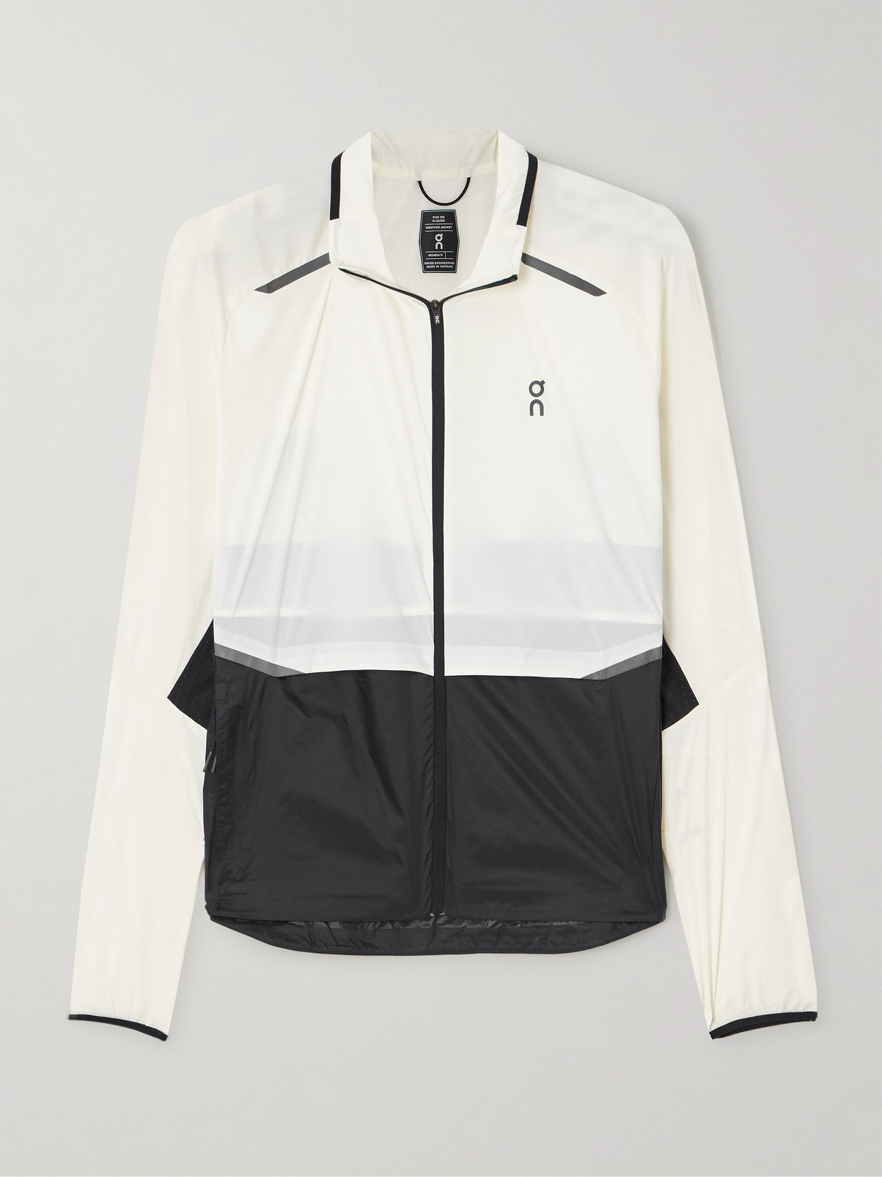 On Weather Paneled Recycled-shell And Ripstop Jacket In White