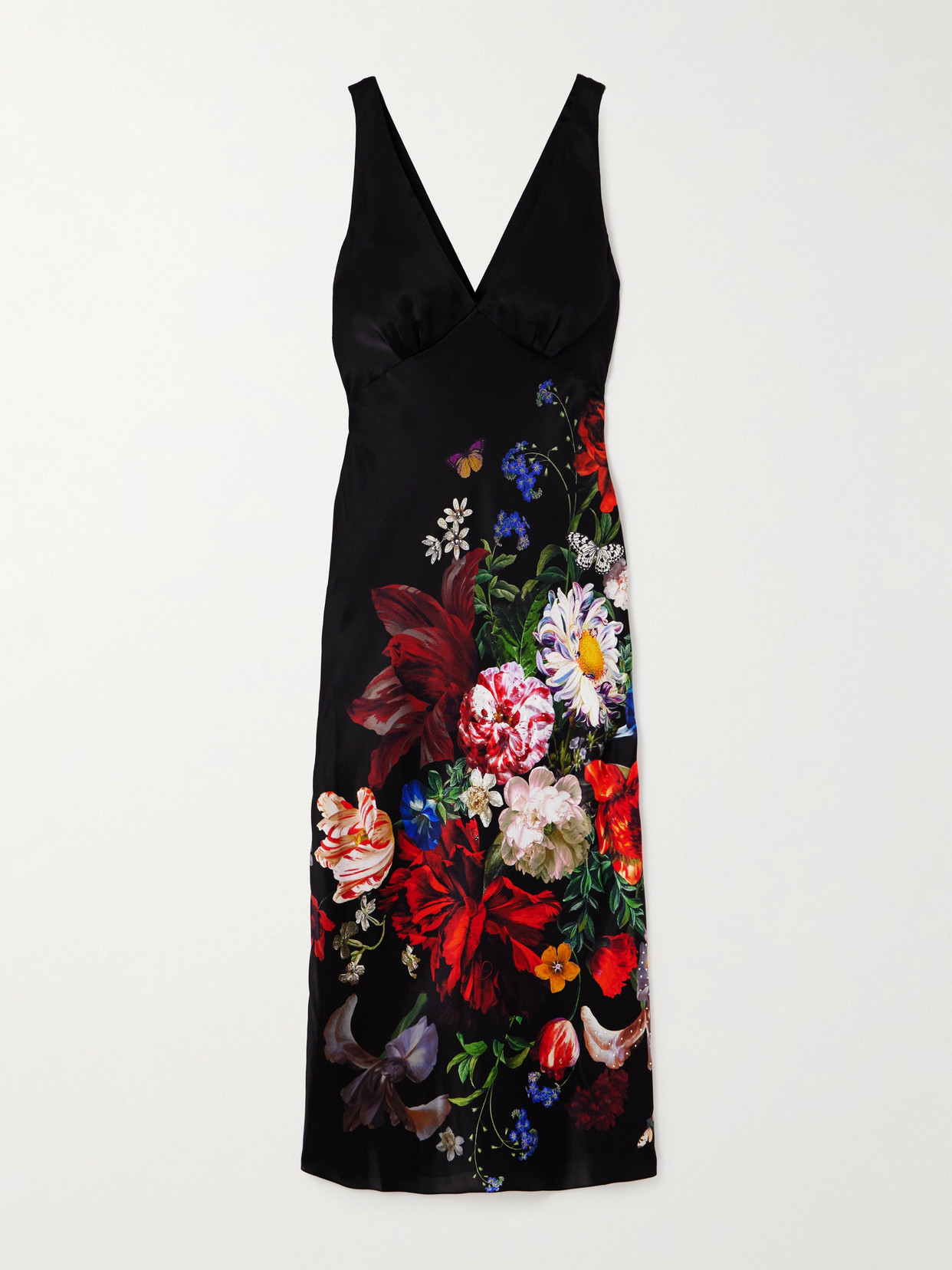 Camilla Crystal-embellished Floral-print Silk-satin Maxi Dress In Multi