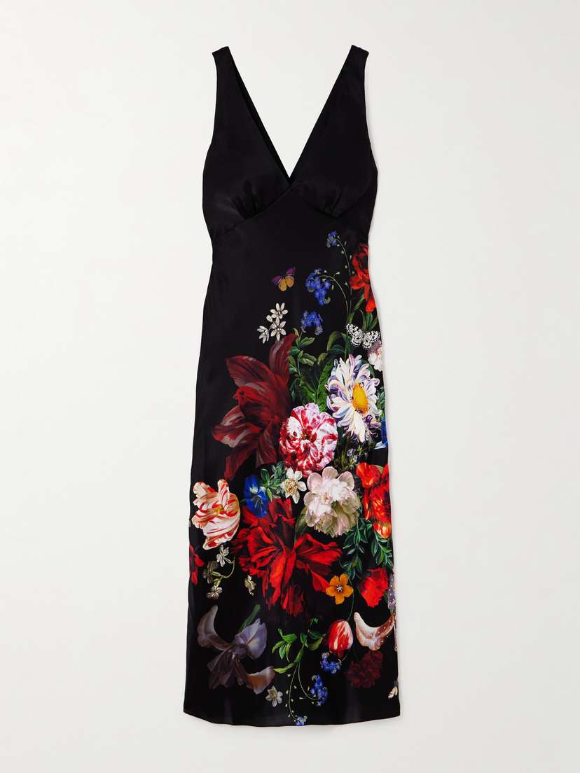 Camilla Crystal-embellished Floral-print Silk-satin Maxi Dress
