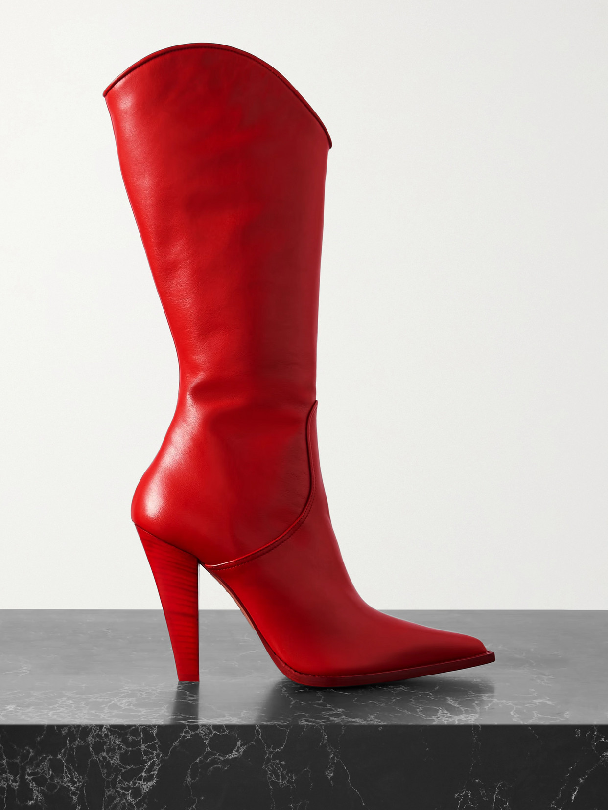 Paris Texas + Nadia Lee Cohen Leather Boots In Red