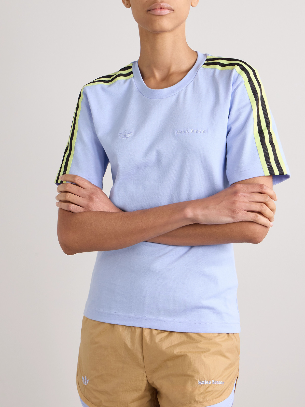 Adidas Originals Wales Bonner Set-in Tee In Blue