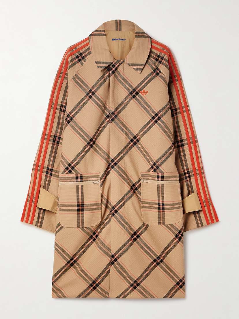 adidas Originals + Wales Bonner Reversible Checked Cotton-twill And Recycled-shell Coat