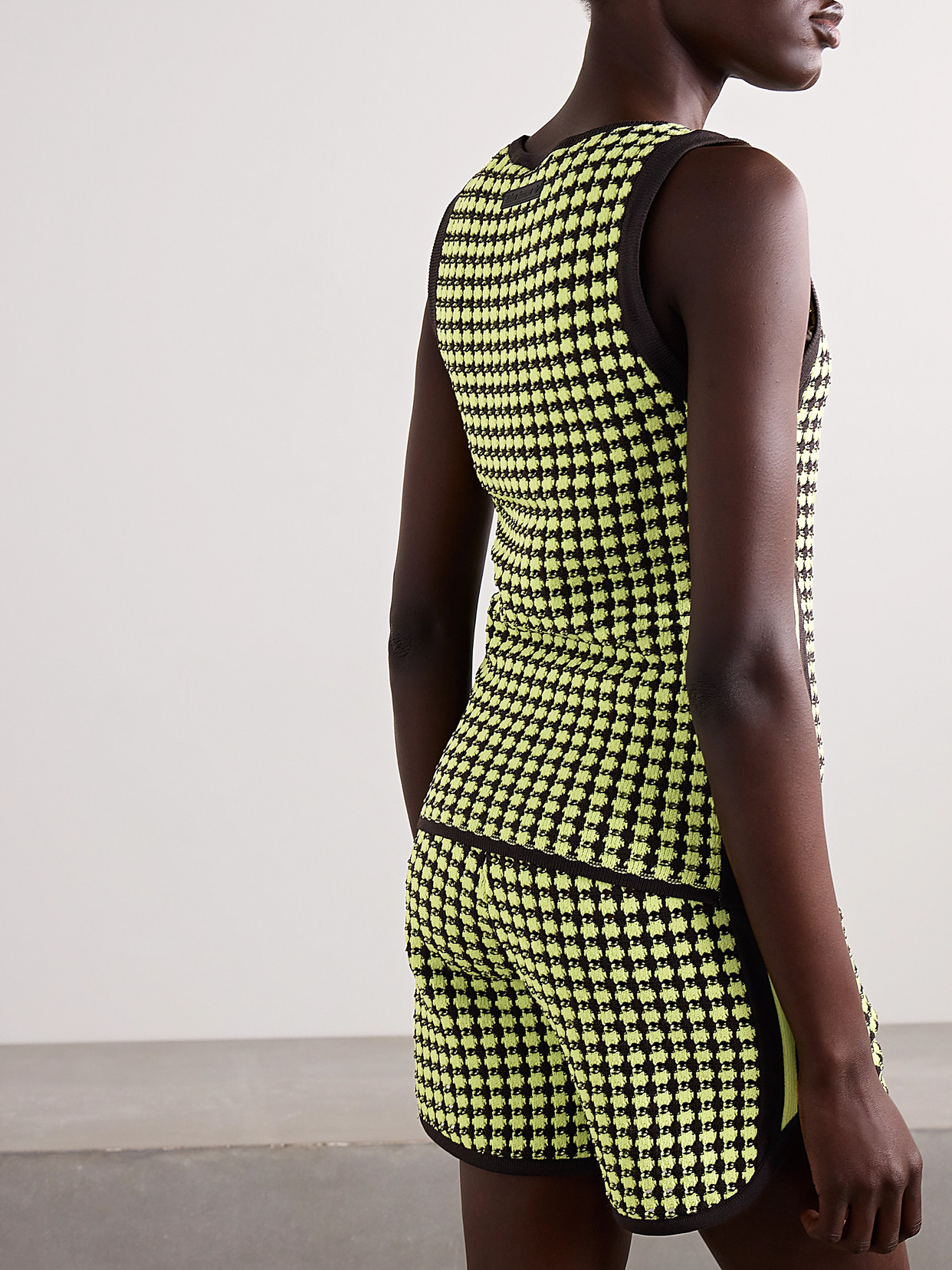+ Wales Bonner Striped Recycled Crocheted Tank