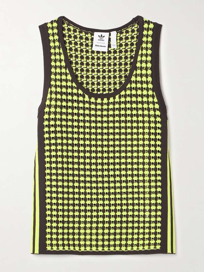adidas Originals + Wales Bonner Striped Recycled Crocheted Tank