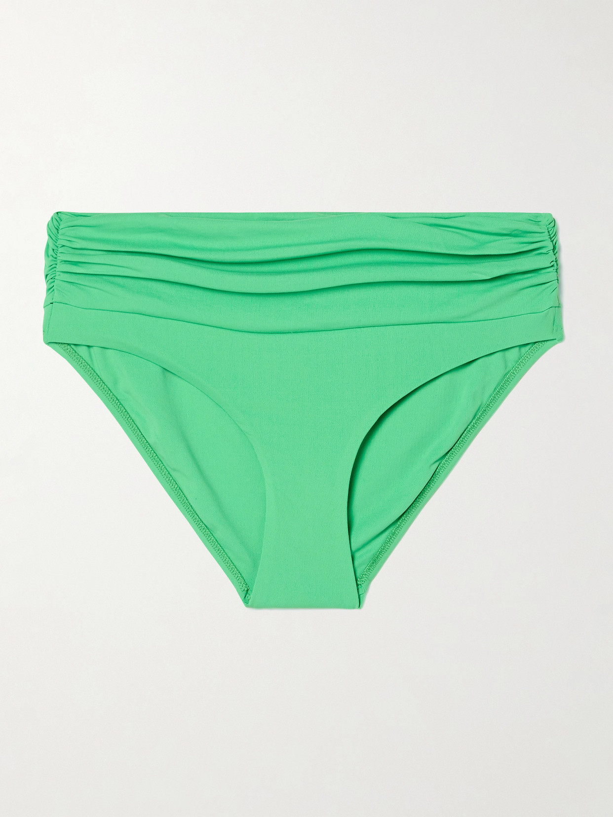 Melissa Odabash Bel Air Ruched Bikini Briefs In Green