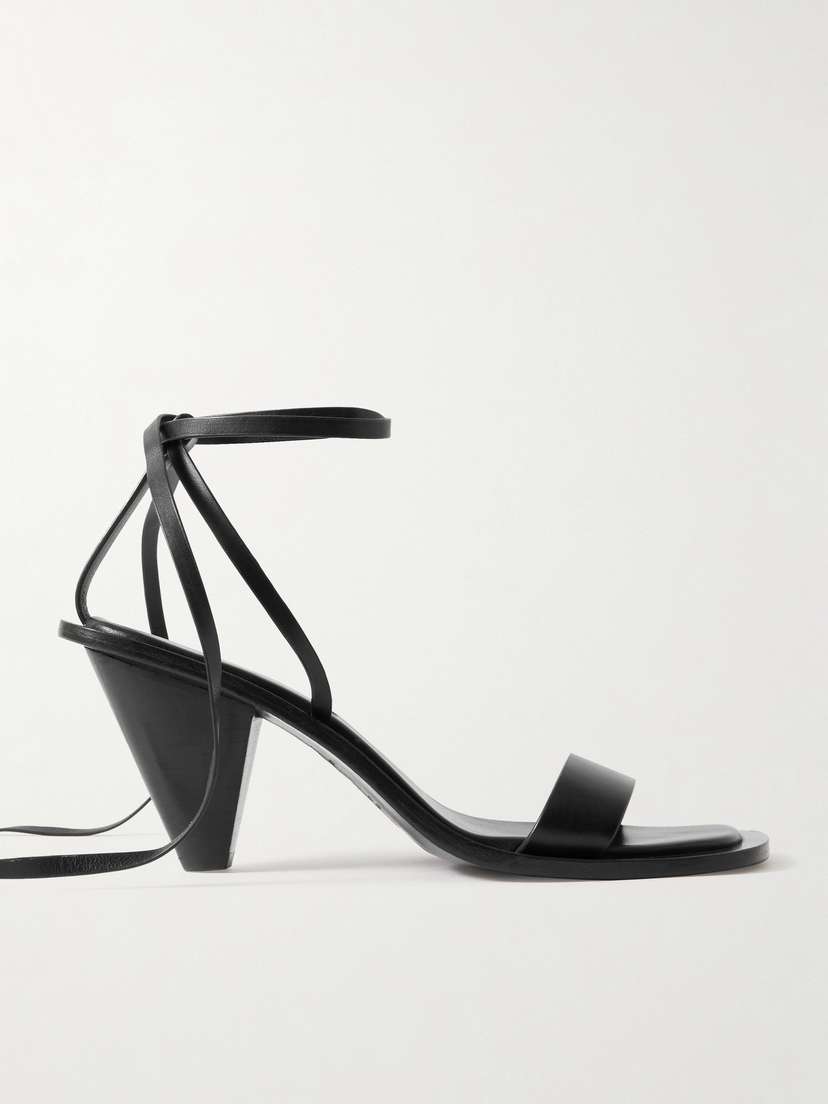 A Emery Tie-detailed Leather Sandals