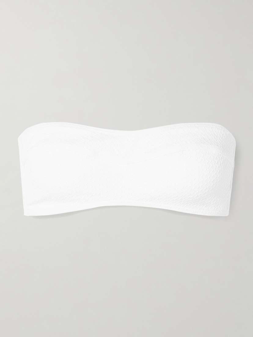 Melissa Odabash Tenerife Strapless Seersucker Bikini Top