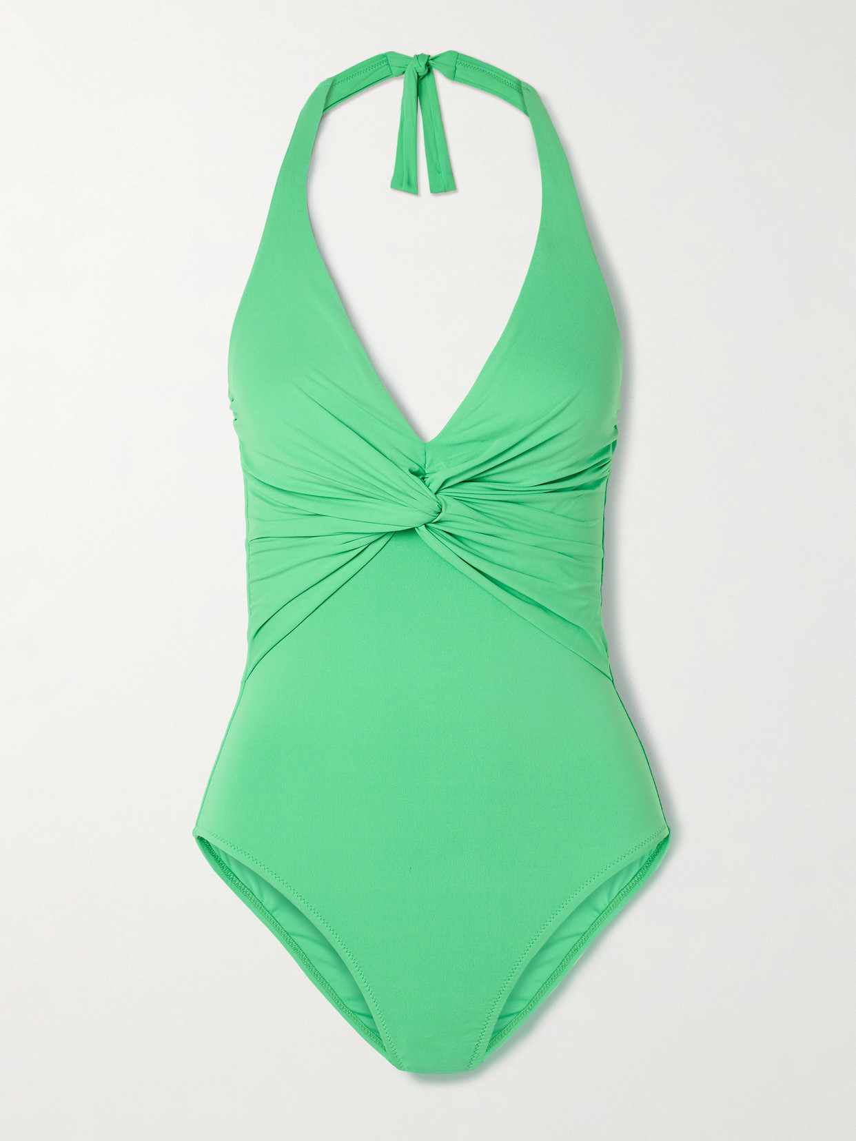 Melissa Odabash Zanzibar Gathered Swimsuit In Green