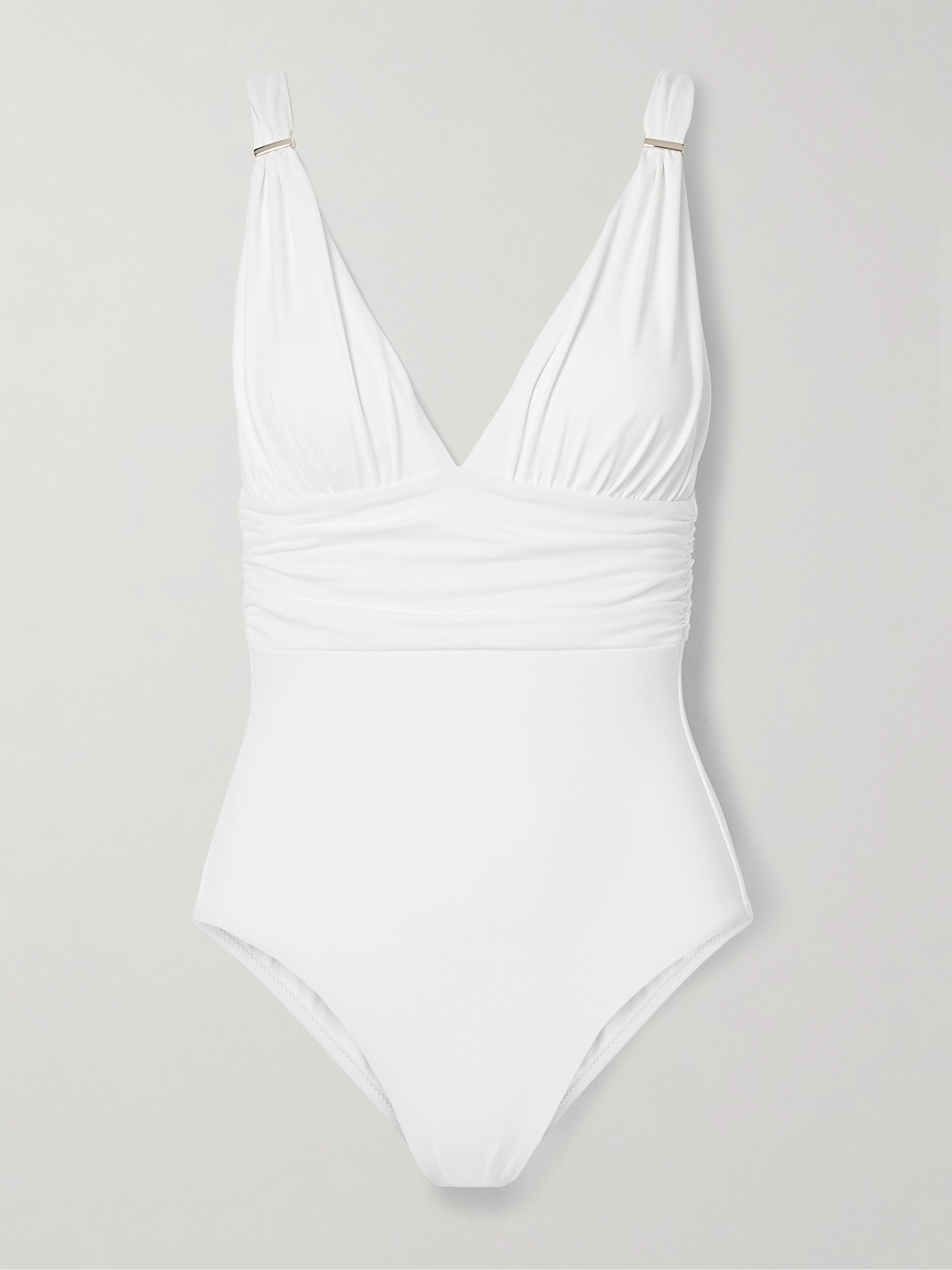 Melissa Odabash Panarea Swimsuit In White